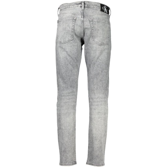Sleek Slim Taper Washed Gray Jeans