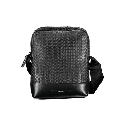 Elegant Black Shoulder Bag with Contrasting Accents