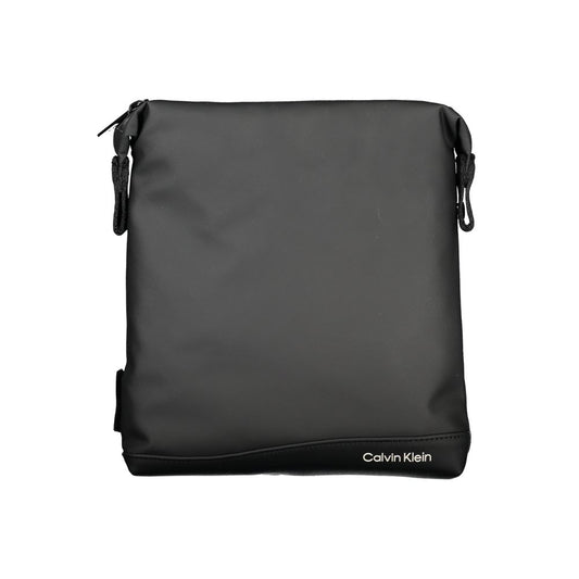 Elegant Black Shoulder Bag with Contrast Details