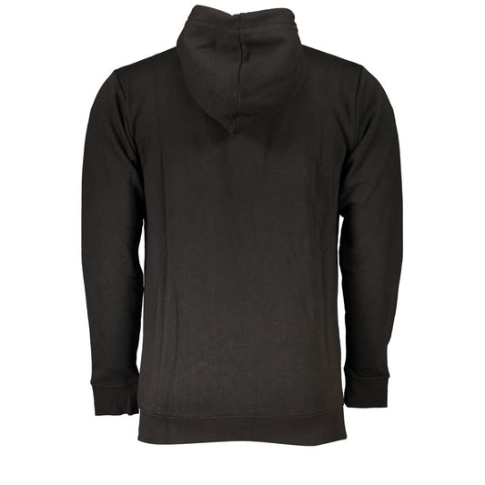 Chic Black Hooded Sweatshirt - Long Sleeve