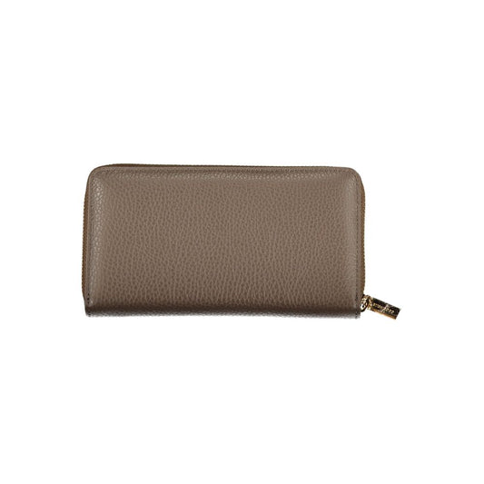 Chic Brown Leather Wallet with Ample Space