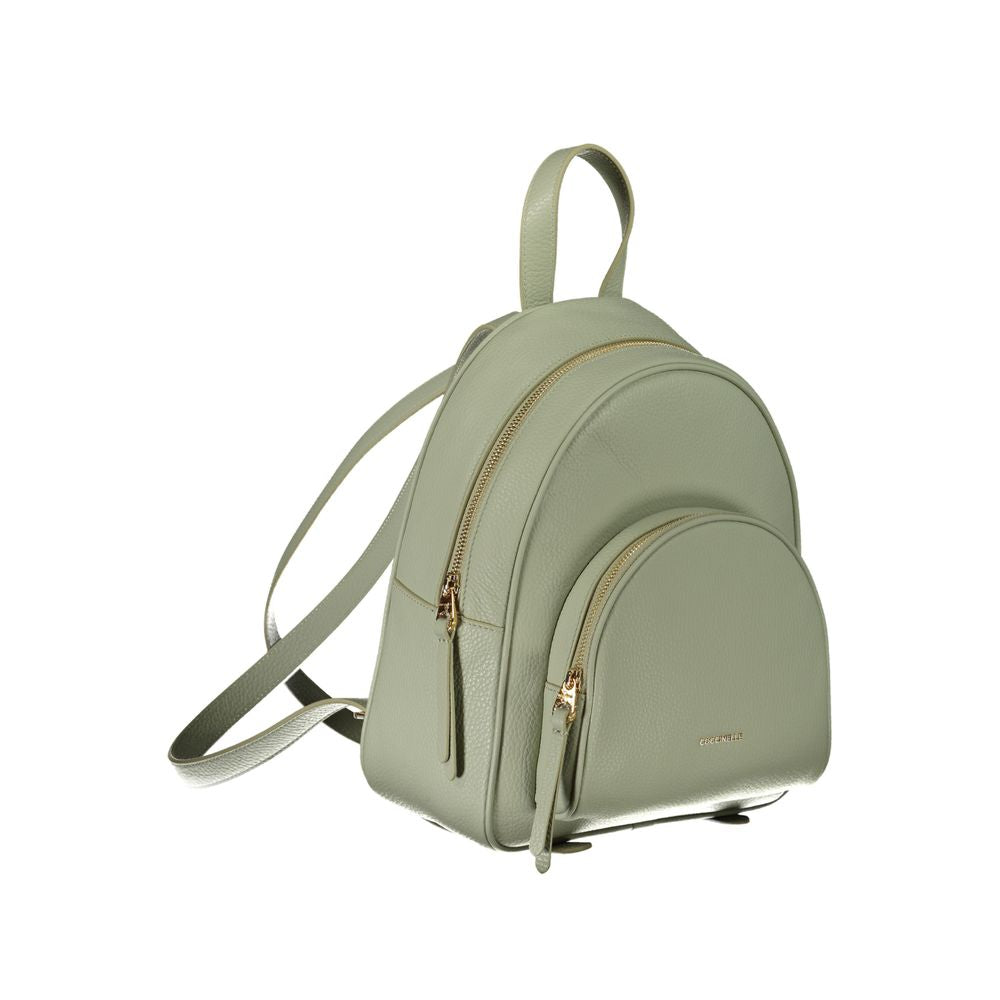 Green Leather Backpack