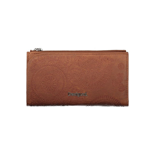 Elegant Brown Two-Compartment Wallet