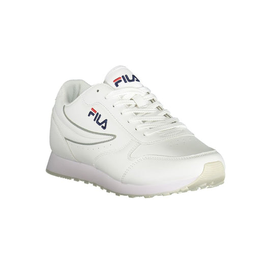 Pristine White Sports Sneakers with Contrast Accents