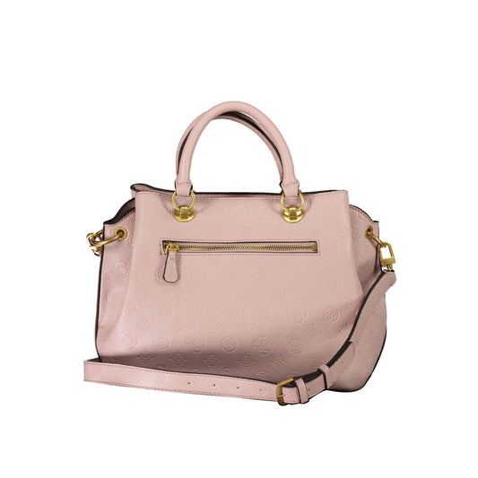 Pink Polyethylene Handbag