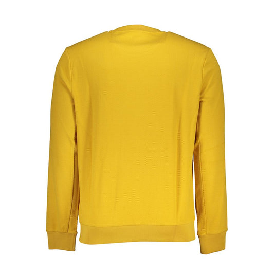 Sleek Yellow Slim Fit Crew Neck Sweater