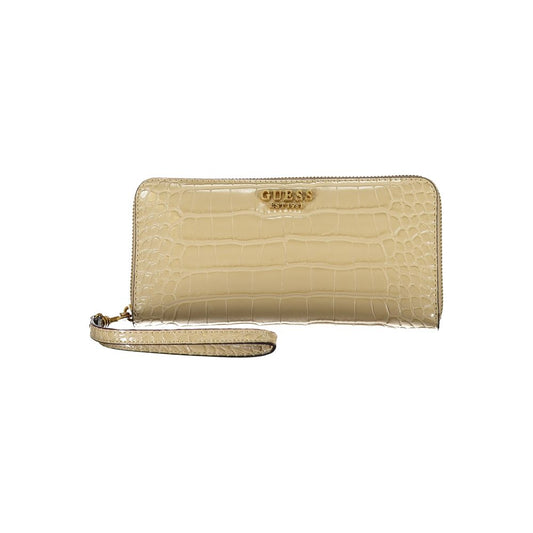 Chic Beige Multi-Compartment Wallet