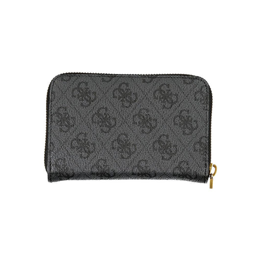 Chic Gray Polyethylene Wallet with Ample Storage