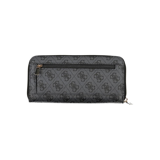 Chic Gray ECO Wallet with Contrasting Details