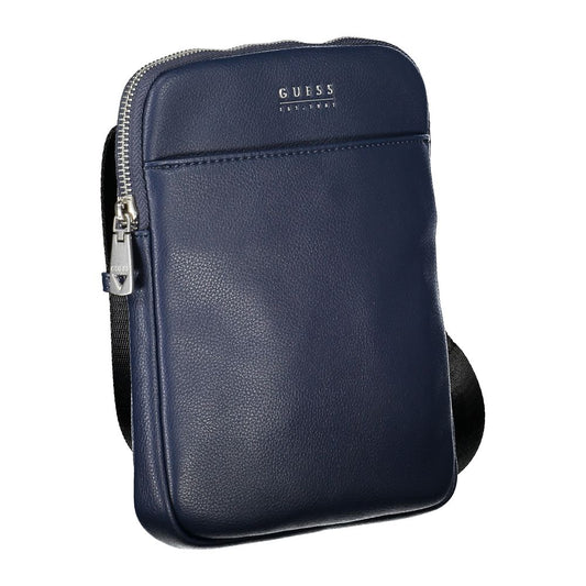 Sleek Blue Shoulder Bag with Ample Storage