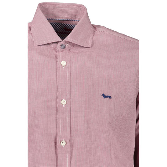 Chic Pink Narrow Fit Long Sleeve Shirt