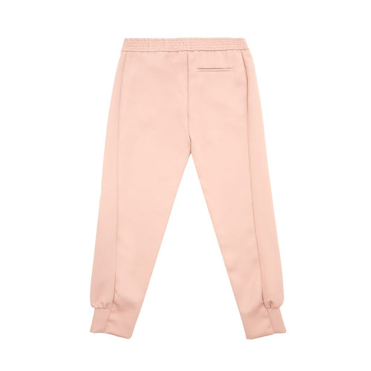 Elegant Pink Polyester Trousers for Women