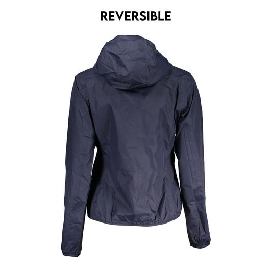 Chic Reversible Hooded Blue Jacket