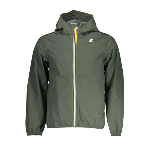 Sporty Waterproof Jacket with Hood & Details