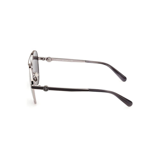 Chic Round Metal Frame Sunglasses with Smoke Lens