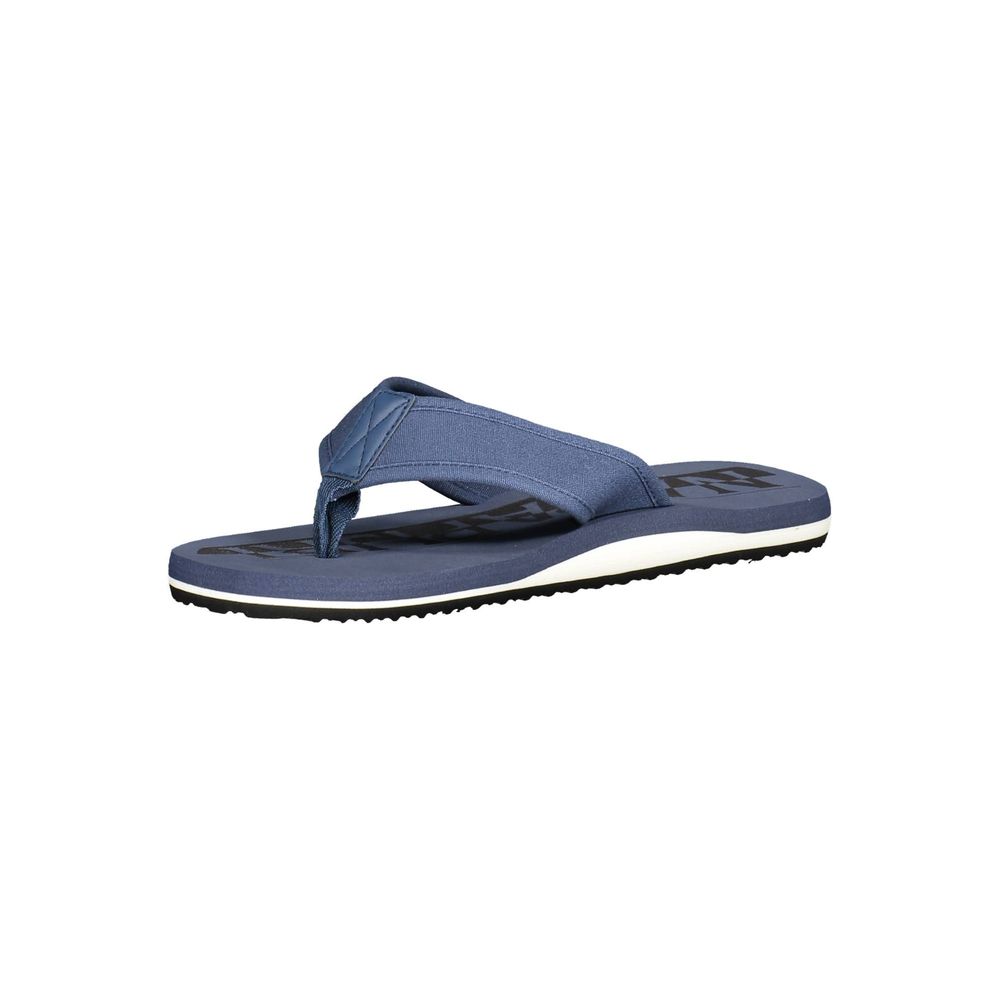 Chic Blue Thong Slipper with Contrasting Details
