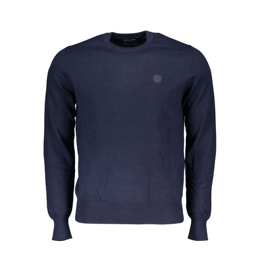 Eco-Conscious Crew Neck Sweater in Blue