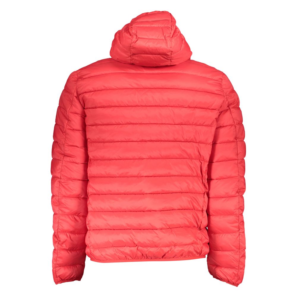 Sleek Pink Hooded Jacket for Men
