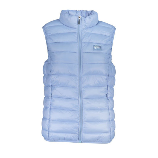 Light Blue Polyamide Jackets & Coat