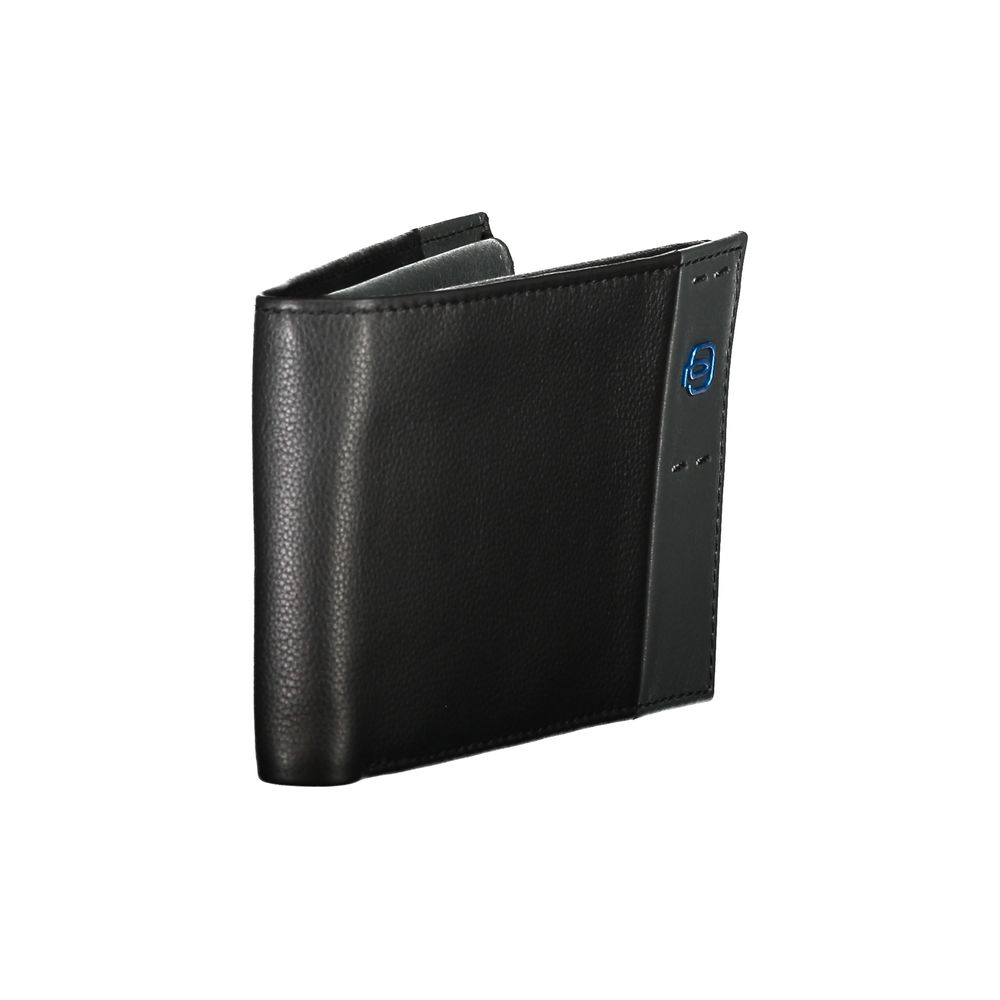 Elegant Dual-Fold Leather Wallet with Coin Purse