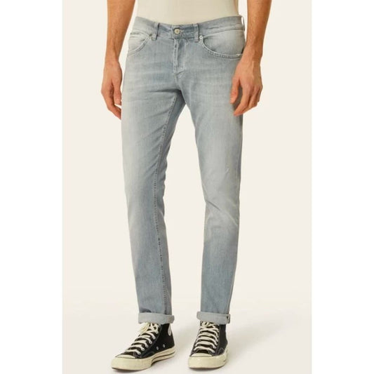 Gray Cotton Jeans & Pant