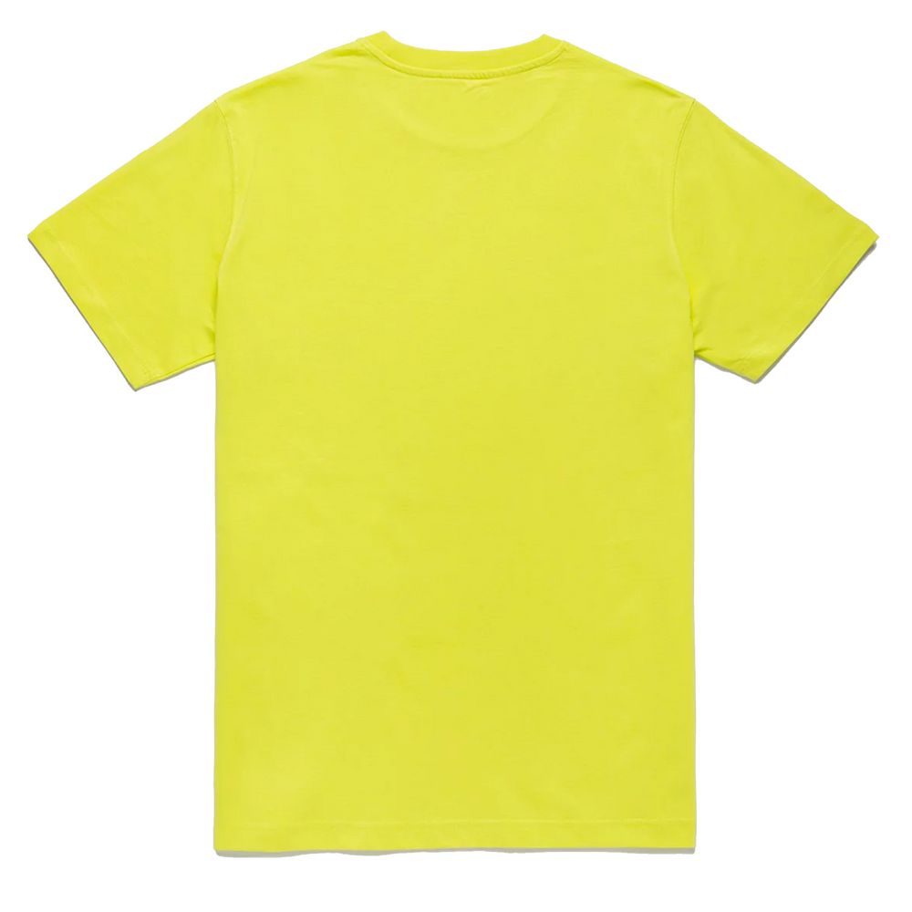 Embossed Logo Cotton T-Shirt in Yellow