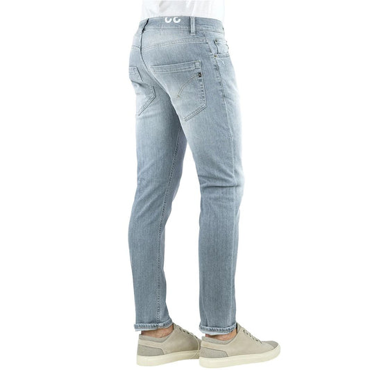 Sleek Gray Slim Fit Designer Jeans