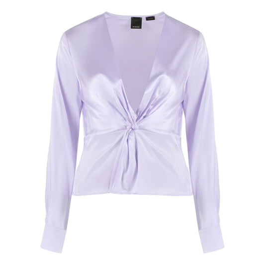 Lilac Silk Elegance Blouse