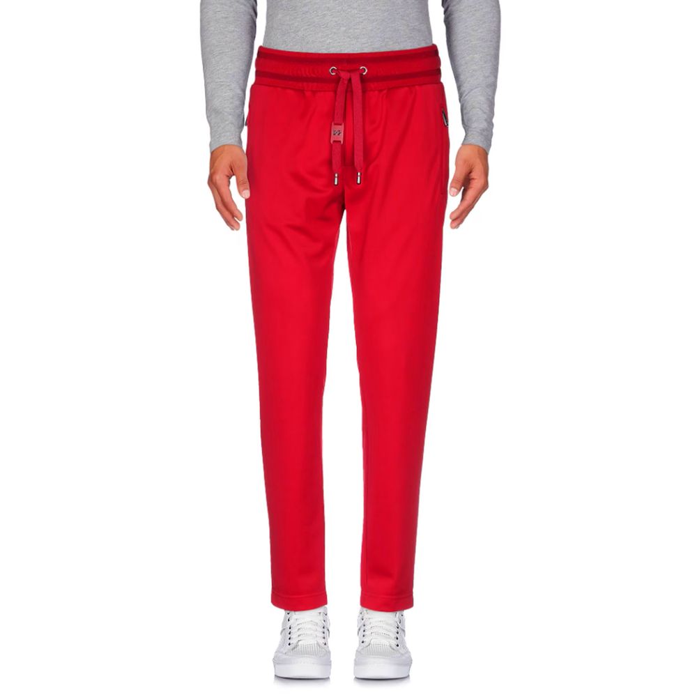 Elevate Your Style with Elite Pink Technical Tracksuit Trousers