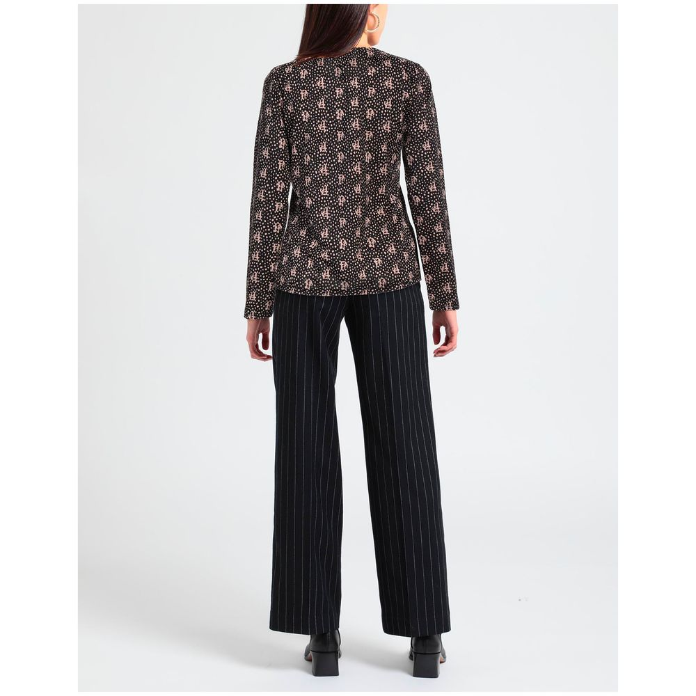 Chic Stretchy Black Blouse for Elegant Evenings
