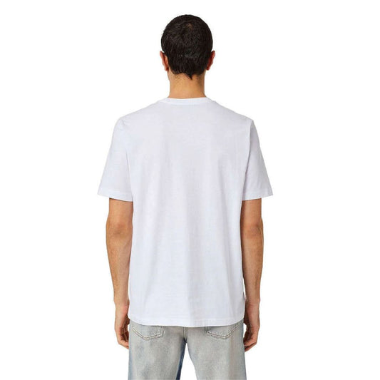 Crewneck Cotton Sweatshirt with Front Print