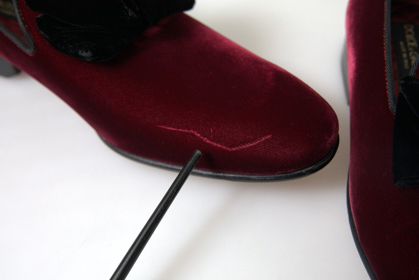 Burgundy Velvet Loafers - Elegance with a Twist