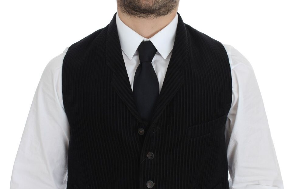 Elegant Black Manchester Dress Vest