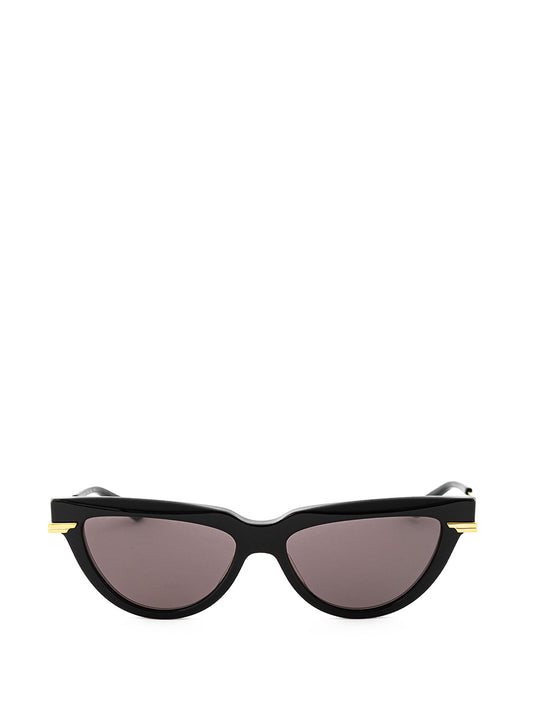 Elegant Black Sunglasses with Gold Accents