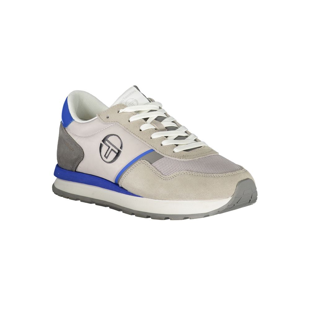 Grey Viareggio Sneakers with Embroidered Details