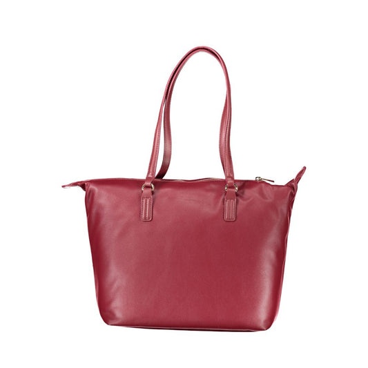 Pink Polyester Handbag
