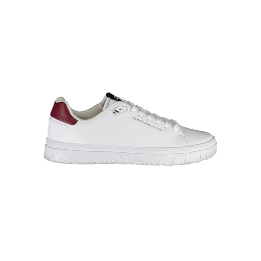 Classic White Sneakers with Contrast Detailing