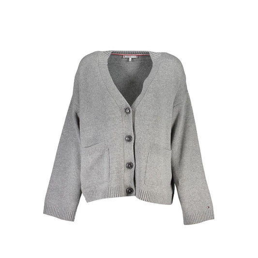Chic V-Neck Buttoned Cardigan Sweater