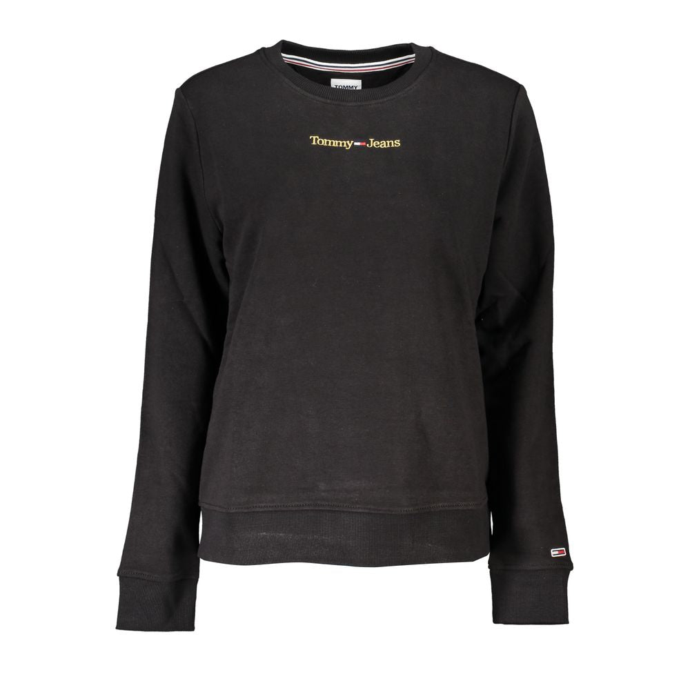 Elegant Long Sleeve Sweatshirt in Black