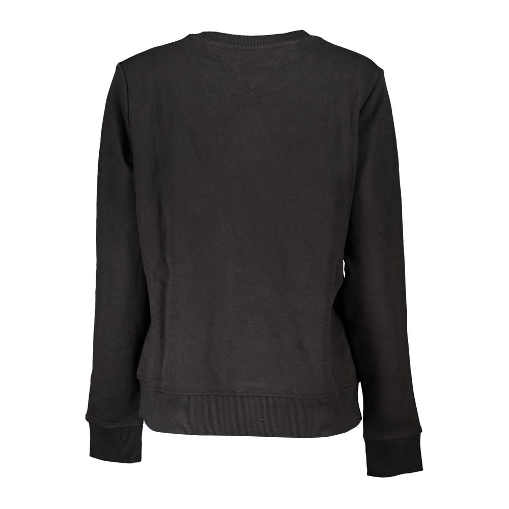 Elegant Long Sleeve Sweatshirt in Black