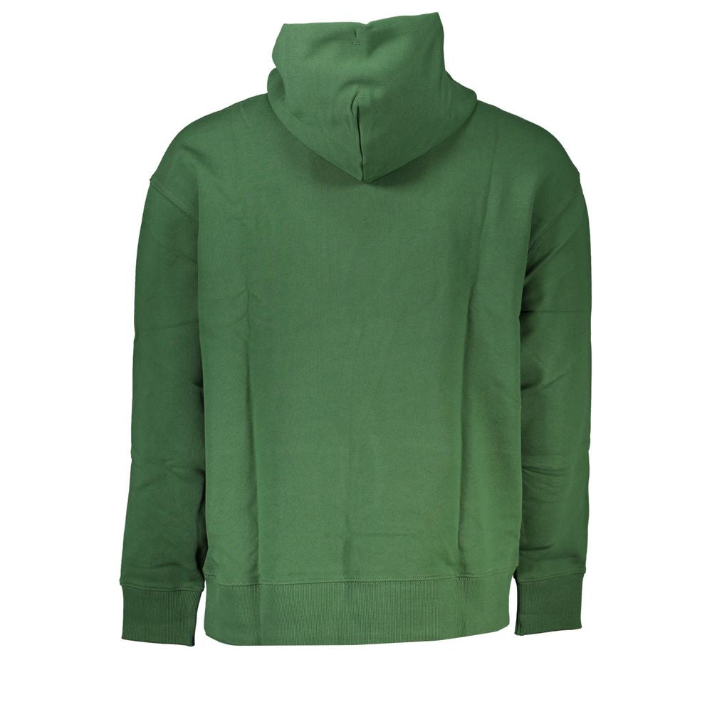 Green Hooded Cotton Sweatshirt
