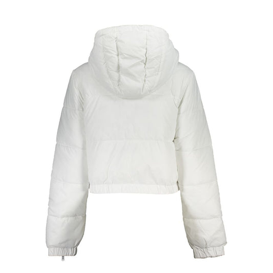 Elegant White Hooded Jacket - Sustainable Chic