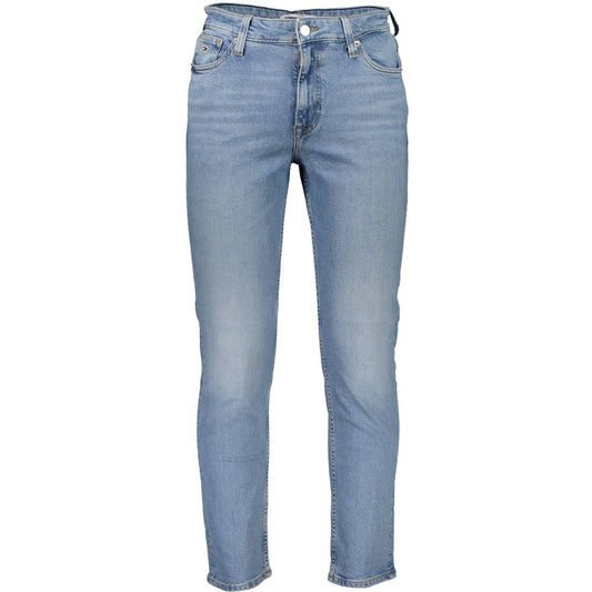 Casual Light Blue Regenerative Tapered Jeans