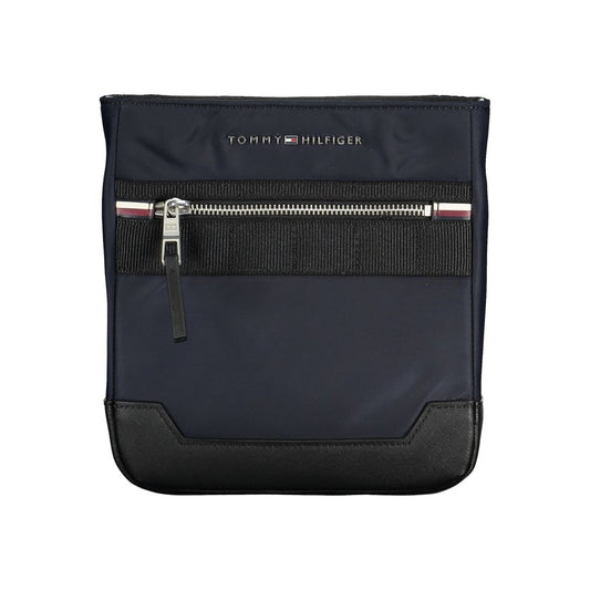 Blue Polyester Shoulder Bag