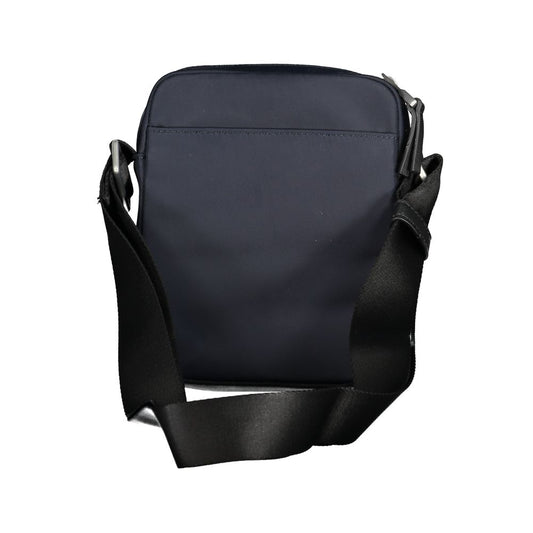 Blue Polyester Shoulder Bag