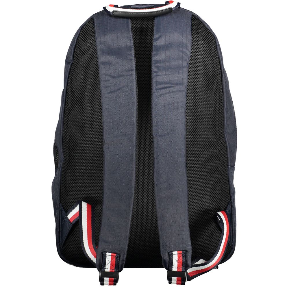 Eco-Chic Blue Backpack with Laptop Pocket
