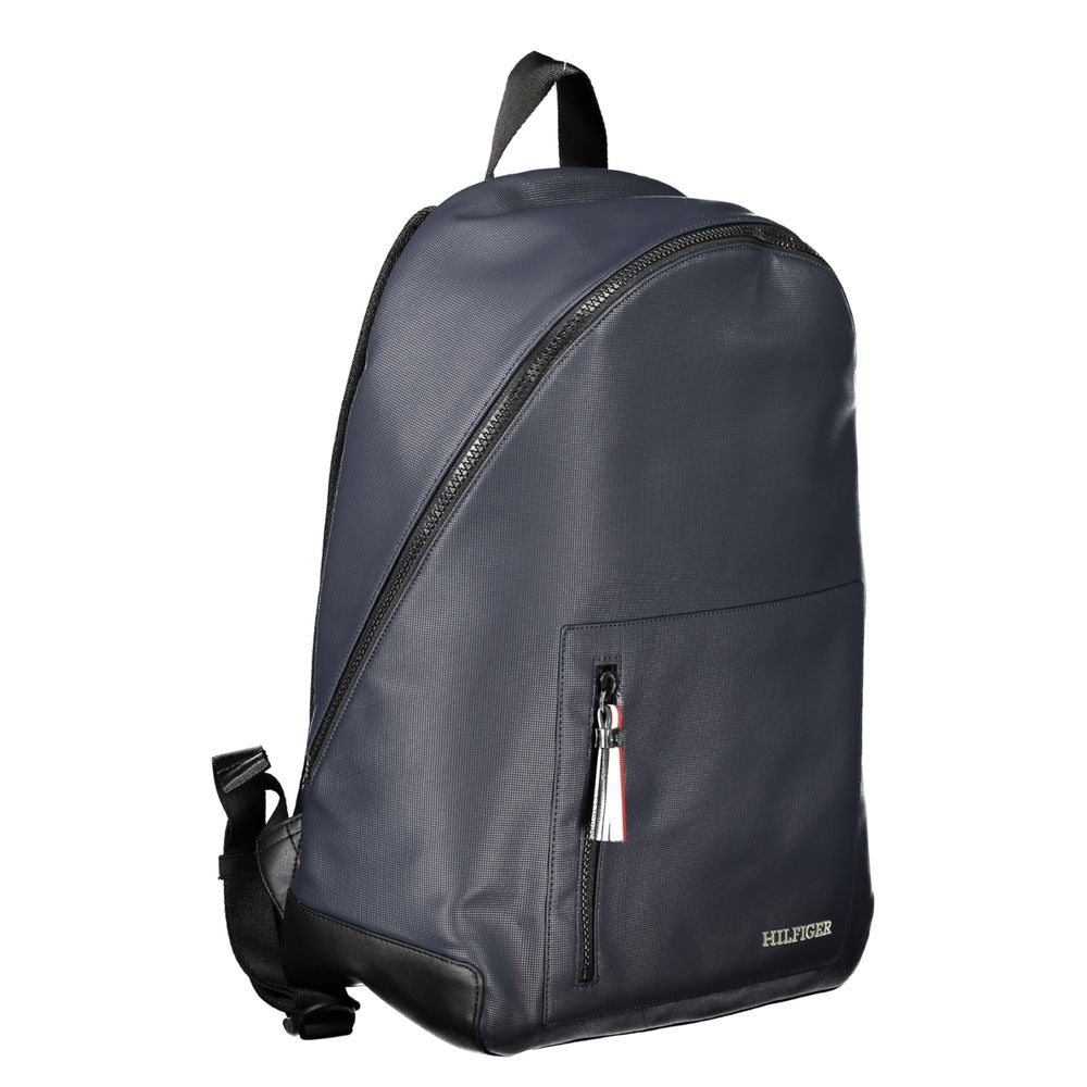 Chic Urban Blue Backpack with Laptop Holder