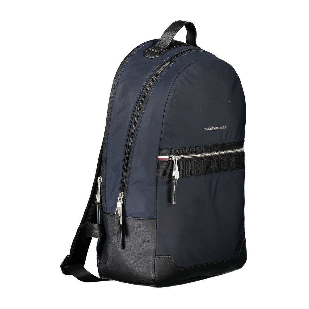 Elegant Contrast Detail Blue Backpack