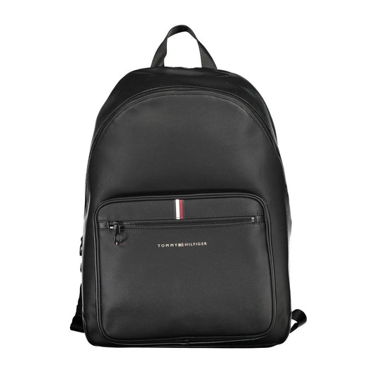 Elegant Urban Black Backpack with Laptop Compartment