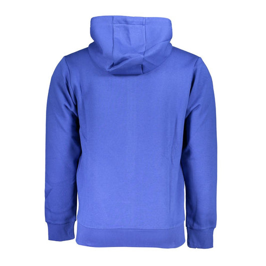 Elegant Hooded Zip Sweatshirt in Blue